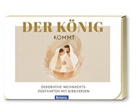 Postkartenbox \"Der König kommt\" - Dekorative Weihnachts-Postkarten mit Bibelversen