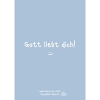 Postkarten:Gott liebt dich! 4 Stück - auch wenn du nicht einparken kannst