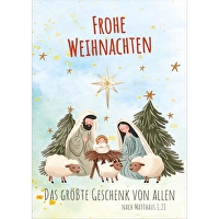 Postkarten: Frohe Weihnachten 4 Stück