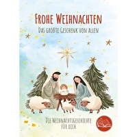 Postkarten: Frohe Weihnachten, 12 Stück - Das größte Geschenk von allen - die Weihnachtsgeschichte für dich